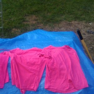 Three pink shirt set